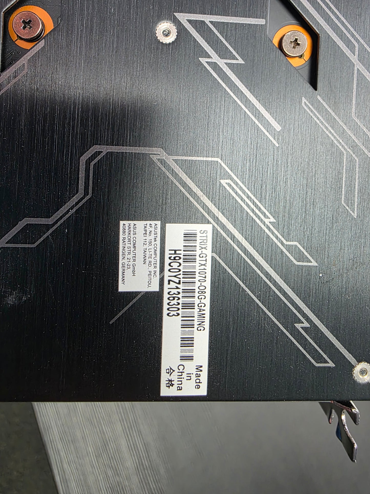ASUS ROG Strix GTX 1070 OC 8GB GDDR5